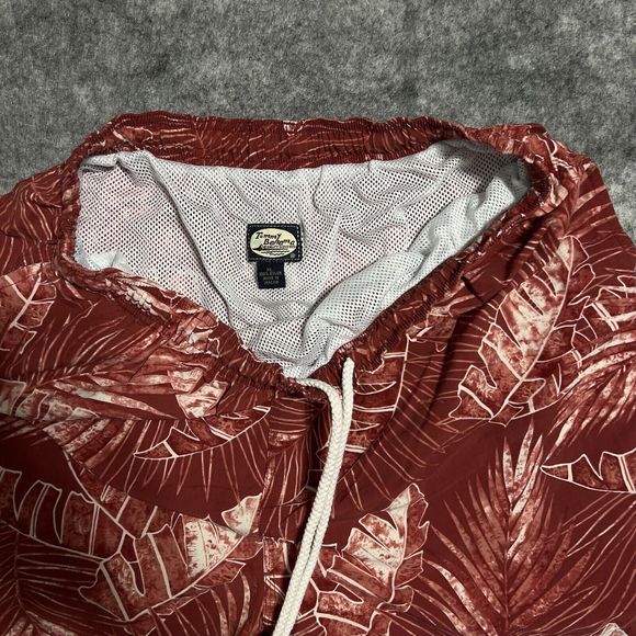 Tommy Bahama Swim Trunks Mens XL Red Board Shorts Surfing Beach Tropical - Picture 9 of 15